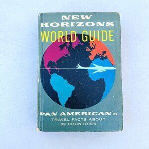NEW HORIZONS WORLD GUIDE (1958) by Pan American World Airways Hardback Book